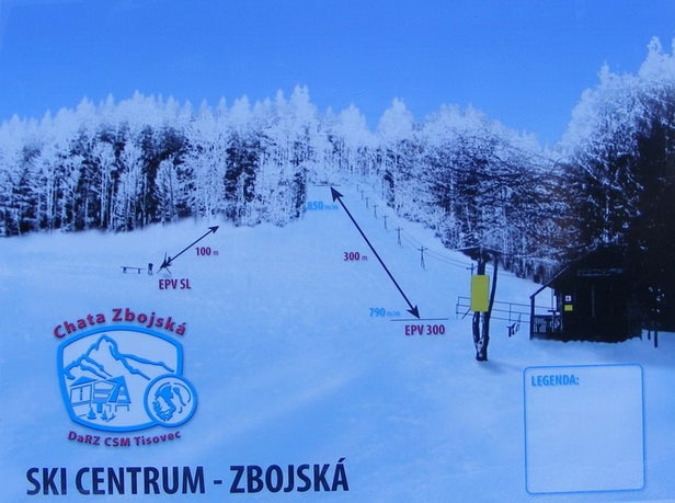 Ski Zbojská Mapa zjazdoviek