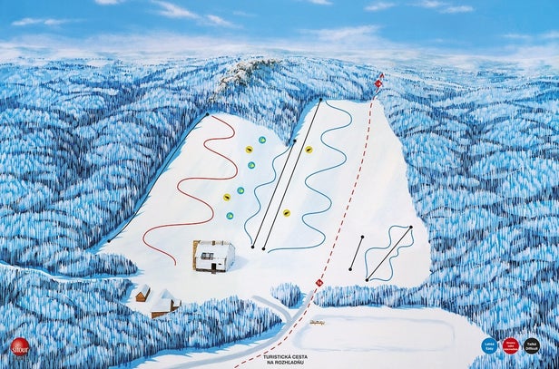 Zochova chata - Piesok Piste Map