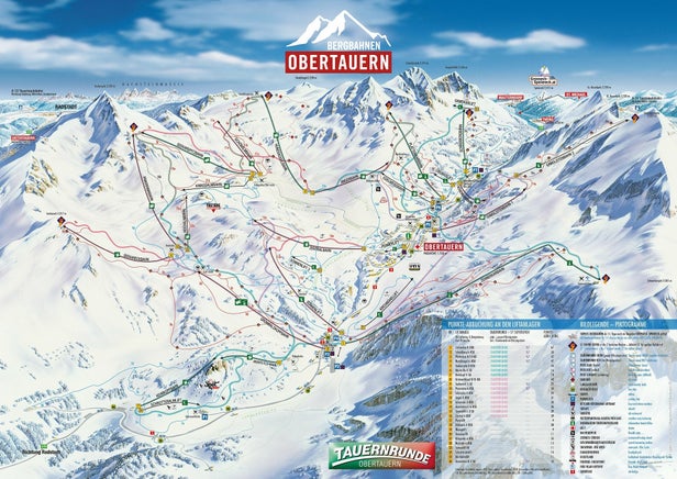 Pistenplan Obertauern