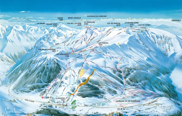 Pistenplan Alpe du Grand Serre