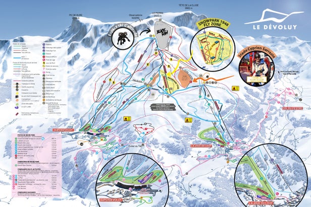 Pistenplan Superdévoluy / La Joue du Loup