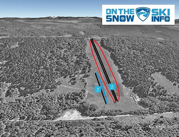 Ski Land Stará Myjava Mapa sjezdovek