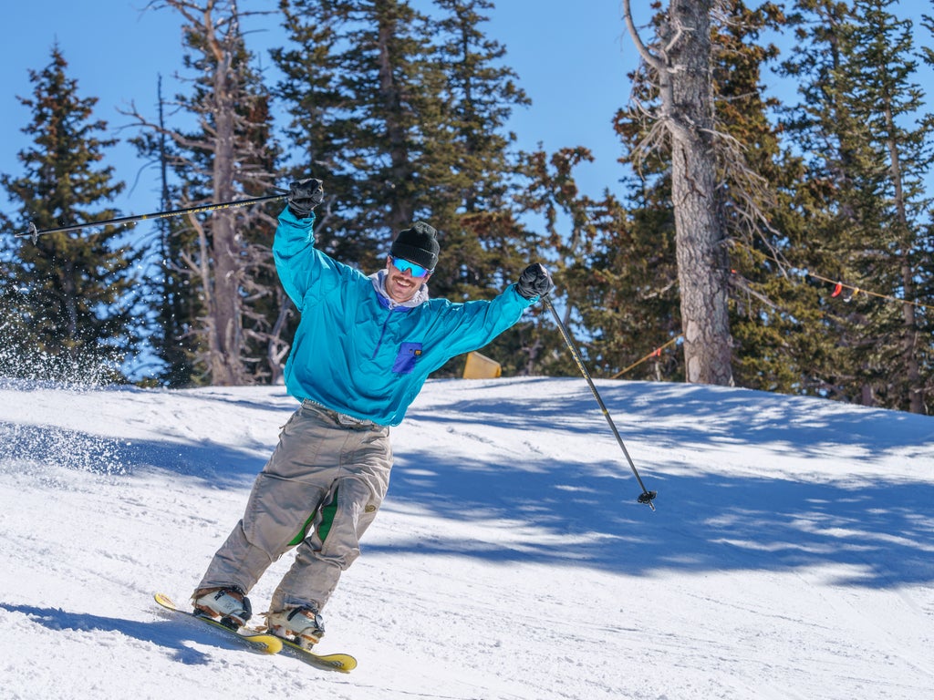 Male Skier on a Bluebird Day - Courtesy of Arizona Snowbowl