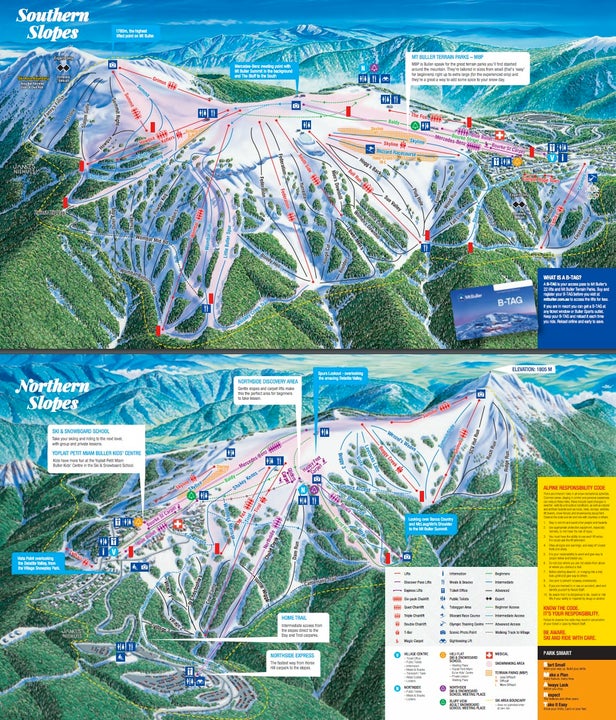 Plan des pistes - Mt. Buller