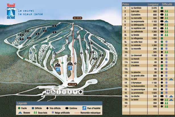 Pistenplan Massif du Sud