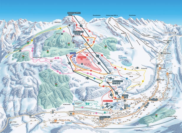 Wildhaus - Toggenburg Mapa zjazdoviek