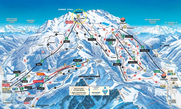 Pistenplan Kals - Großglockner Resort Kals/Matrei