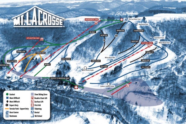 Pistenplan Mount La Crosse