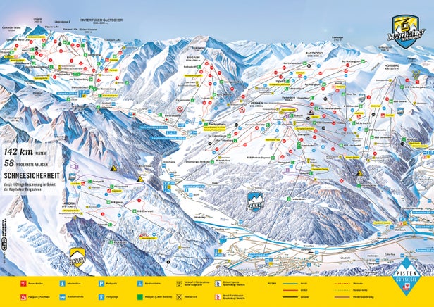 Pistenplan Mountopolis Mayrhofen