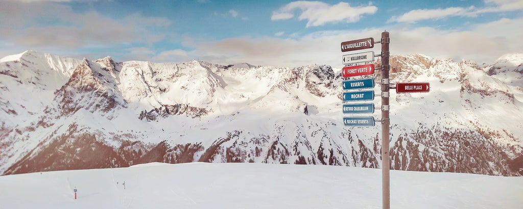 Chamonix_Slopes Signpost_(c): Shutterstock