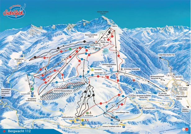 Plan des pistes - Sudelfeld