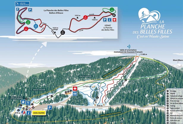 Pistenplan La Planche des Belles Filles