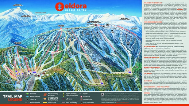 Pistenplan Eldora Mountain Resort