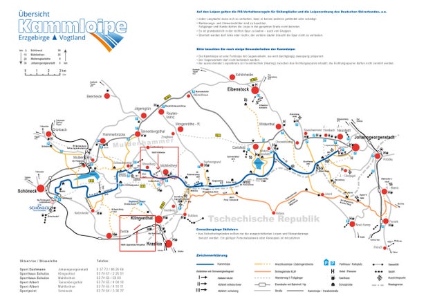 Klingenthal – mapa tras narciarskich