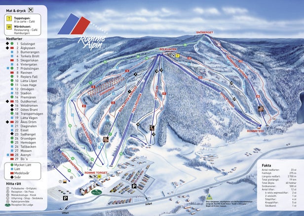 Plan des pistes - Romme Alpin