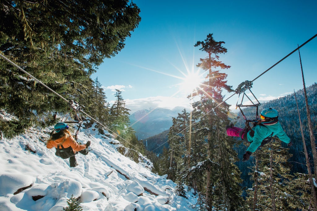 Whistler Blackcomb_Winter Zipline Friends_(c): The Adventure Group