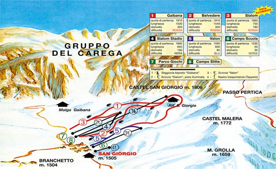 Lessinia Piste Map