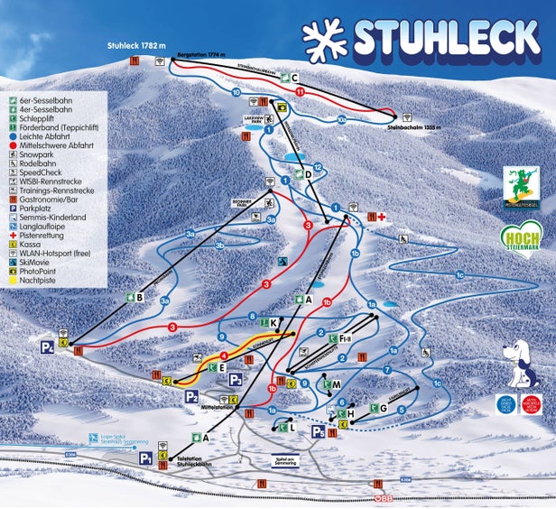 Stuhleck - Semmering Piste Map