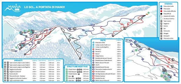 Pistenplan Maniva Ski