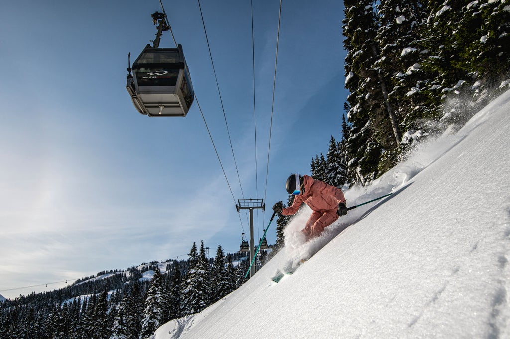 Whistler Blackcomb_Skier Powder Gondola_(c): Whistler Blackcomb