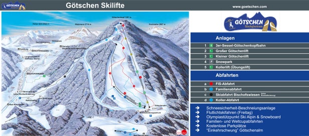 Götschen Skizentrum Mappa piste