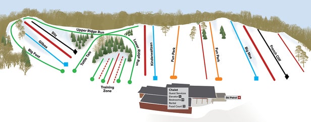 Pistenplan Hyland Ski & Snowboard Area