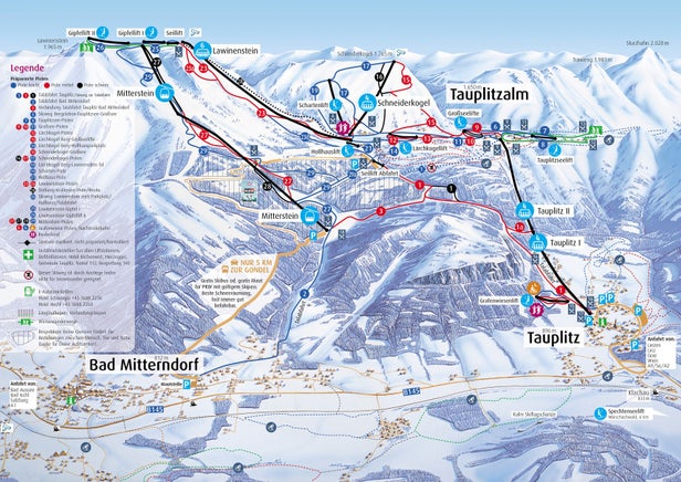 Pistenplan Tauplitzalm - Tauplitz