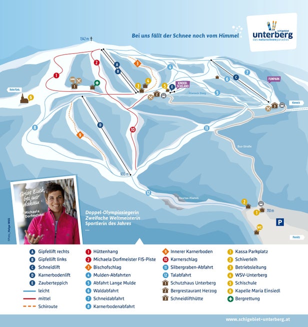 Unterberg - Pernitz Mappa piste