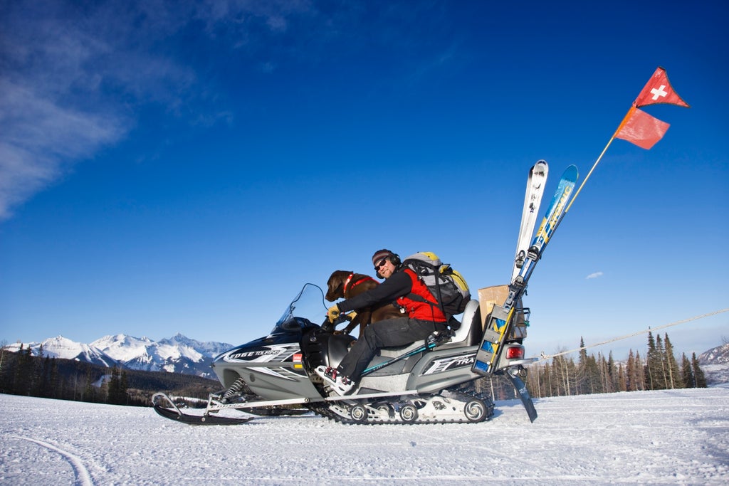 Telluride_Ski patrol on the move_(c): Telluride Ski Resort