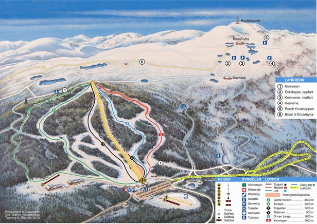 Kongsberg Piste Map