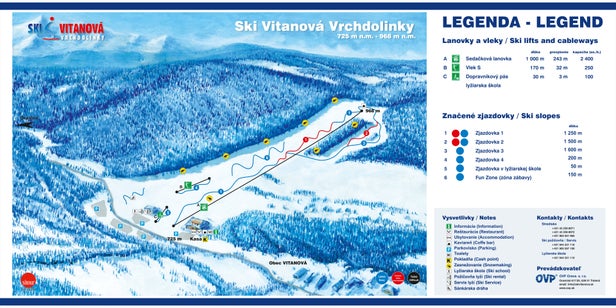 Pistenplan Ski Vitanová