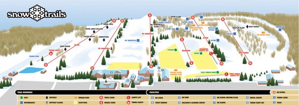 Snow Trails Mapa sjezdovek