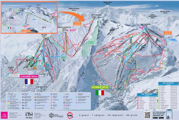 Pistenplan La Thuile