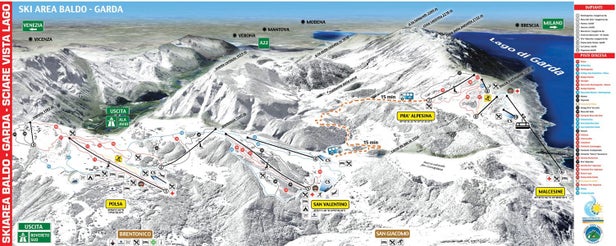 Polsa - San Valentino Mapa zjazdoviek