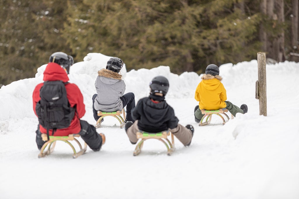 Tux_Family Sledding Fun_(c): TVB Tux-Finkenberg / Johannes Sautner