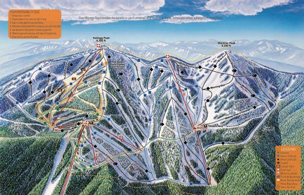 Silver Mountain Mappa piste