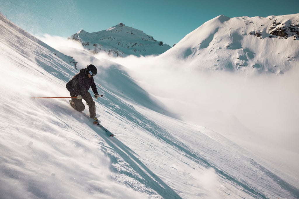 Telemark Only im Skigebiet Mürren-Schilthorn