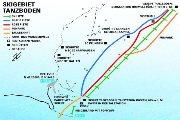 Pistenplan Ebnat - Kappel