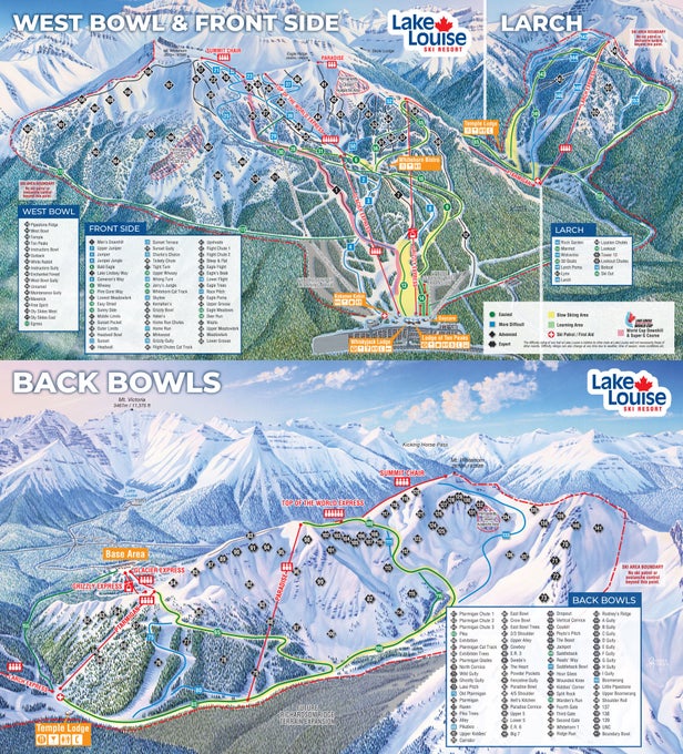 Lake Louise Trail Map