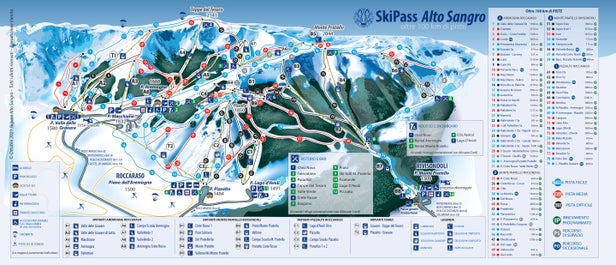 Roccaraso - Rivisondoli Piste Map