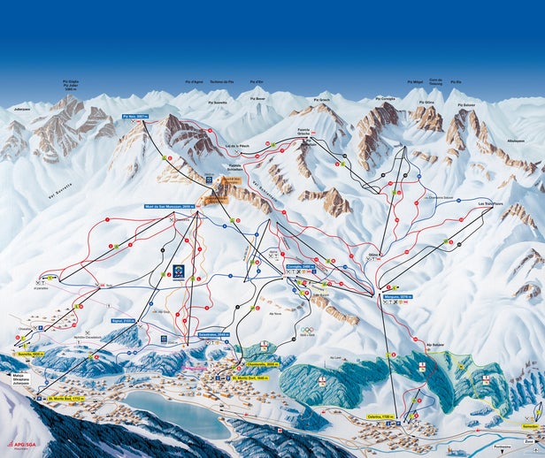 St. Moritz - Corviglia Mappa piste
