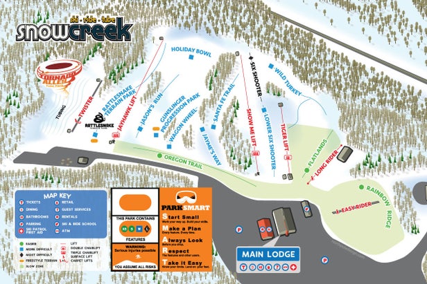 Plan des pistes - Snow Creek