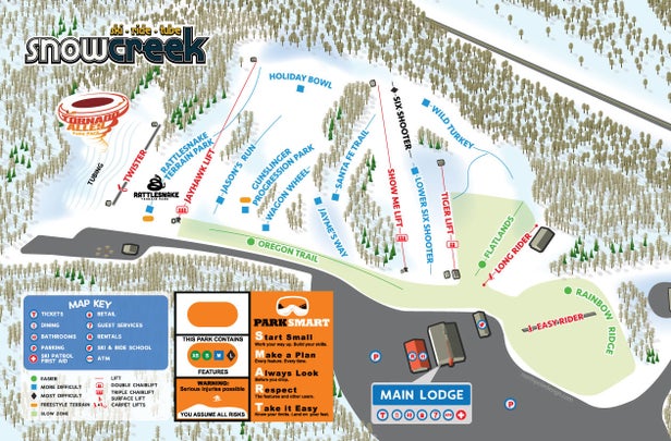 Snow Creek Mappa piste