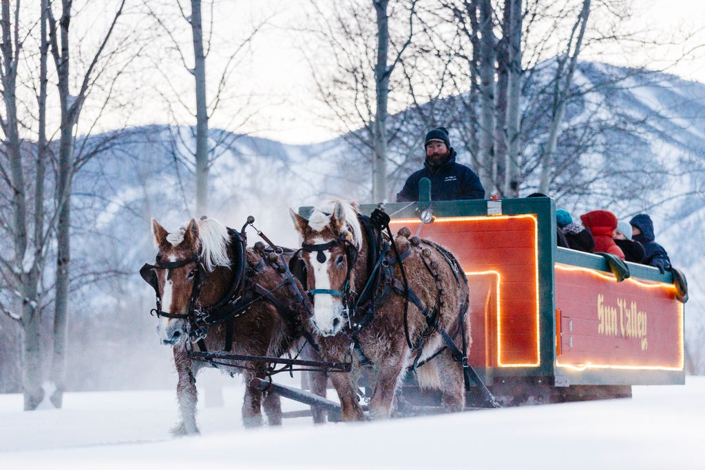 Sun Valley_Horses Sleigh_Closeup_(c): Sun Valley Resort Photographer: Ray Gadd