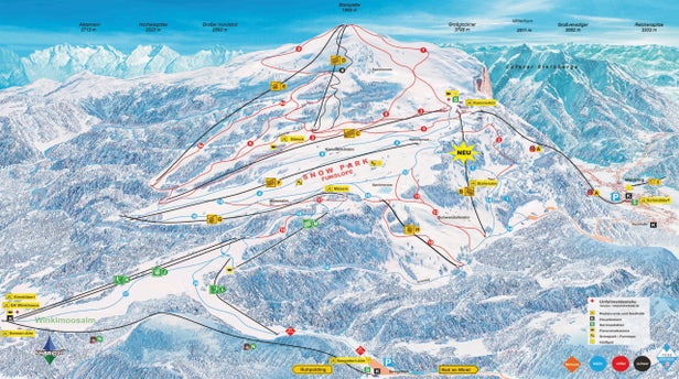 Pistenplan Winklmoosalm - Reit im Winkl