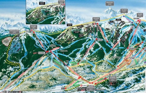 Aspen Snowmass Mapa zjazdoviek