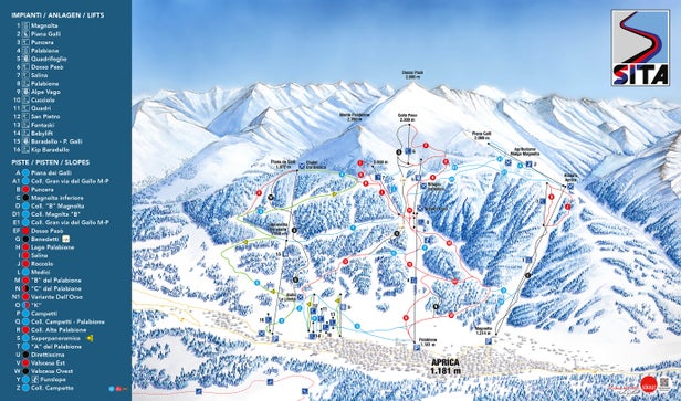 Aprica Piste Map