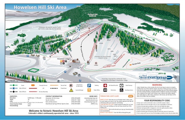 Howelsen Hill Mapa sjezdovek