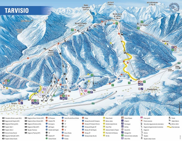 Tarvisio Mappa piste