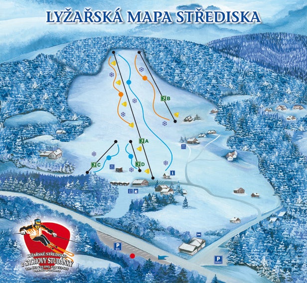 U Sachovy studánky Mapa zjazdoviek